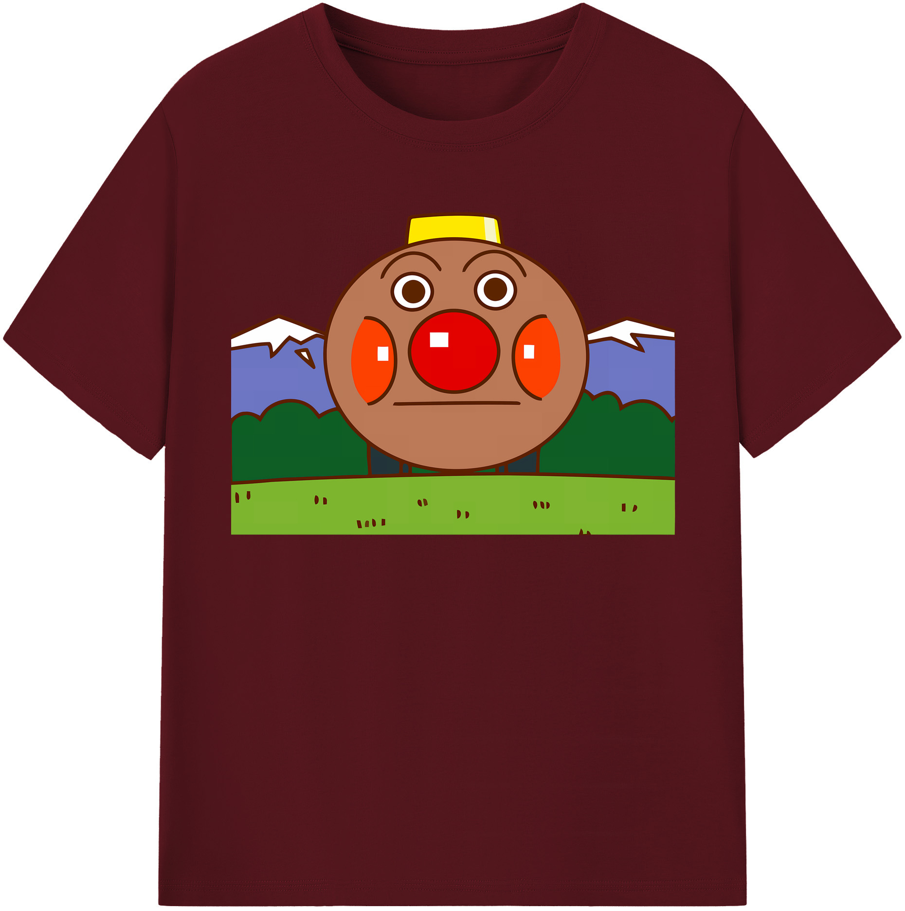 （画像用） アンパンマン Anpanman 綿100％半袖Tシャツ（フロントプリント）